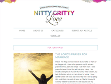 Tablet Screenshot of nittygrittylove.com